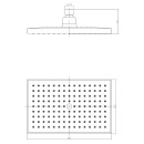 Душевая насадка верхняя Lemark, прямоугольная LM8039С  (LM8035С) 