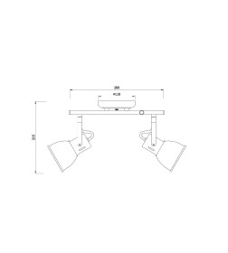 Светильник потолочный Arte Lamp JOVI A1677PL-2GY