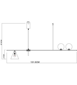 Светильник потолочный Arte Lamp JACOB A7029PL-3BK