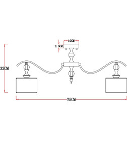 Светильник потолочный Arte Lamp IBIZA A4038PL-8CC