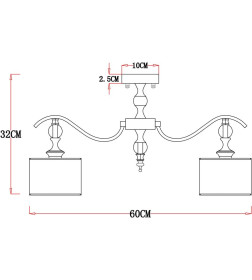 Светильник потолочный Arte Lamp IBIZA A4038PL-5CC