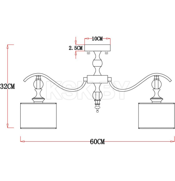 Светильник потолочный Arte Lamp IBIZA A4038PL-5CC (A4038PL-5CC) 