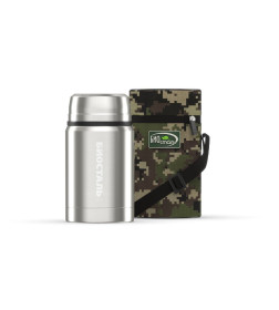 Термос БИОСТАЛЬ-ОХОТА NTS-B 500мл. ш/г Термочехол Ложка