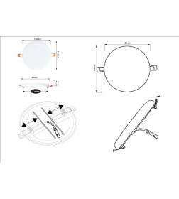 Светильник потолочный Arte Lamp PRIOR 12Вт 4000К A7982PL-1WH