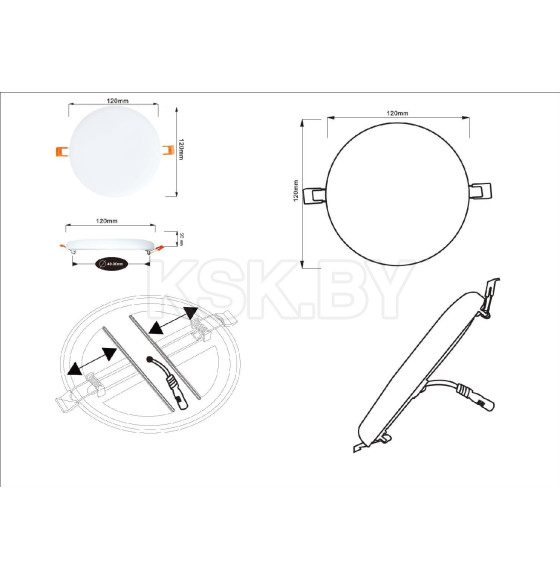 Светильник потолочный Arte Lamp PRIOR 12Вт 4000К A7982PL-1WH (A7982PL-1WH) 