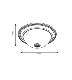 Светильник потолочный Arte Lamp PORCH A1306PL-2AB