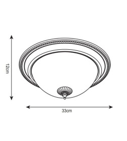 Светильник потолочный Arte Lamp PORCH A1305PL-2AB