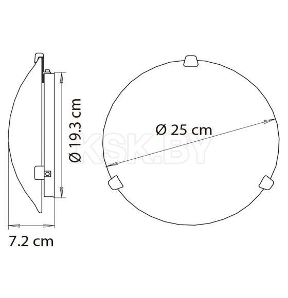 Светильник потолочный Arte Lamp PLAIN A3720PL-1CC (A3720PL-1CC) 