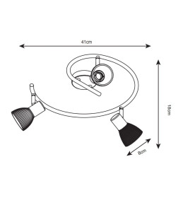 Светильник потолочный Arte Lamp PARRY A5062PL-3AB