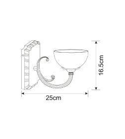 Светильник настенный Arte Lamp WINDSOR A3777AP-1AB