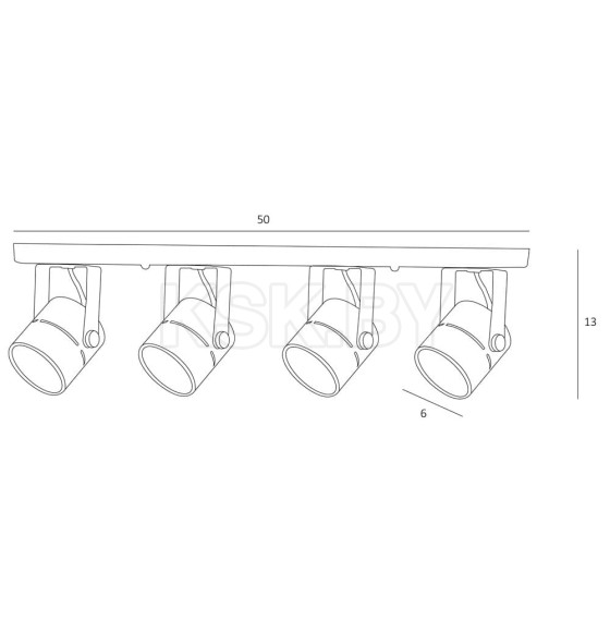 Светильник потолочный Arte Lamp MIZAR A1311PL-4WH (A1311PL-4WH) 