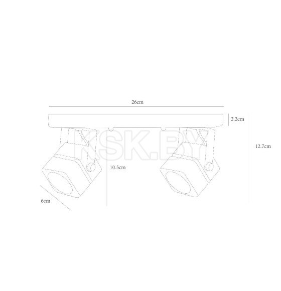 Светильник потолочный Arte Lamp MISAM A1315PL-2BK 2*GU10 (A1315PL-2BK) 