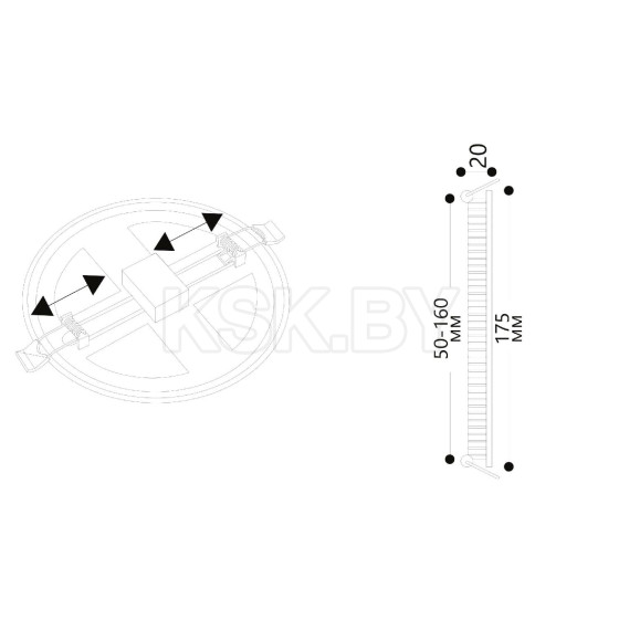 Светильник потолочный 14Вт 6500К Arte Lamp MESURA A7975PL-1WH (A7975PL-1WH) 