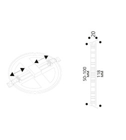 Светильник потолочный 9Вт Arte Lamp MESURA A7972PL-1WH