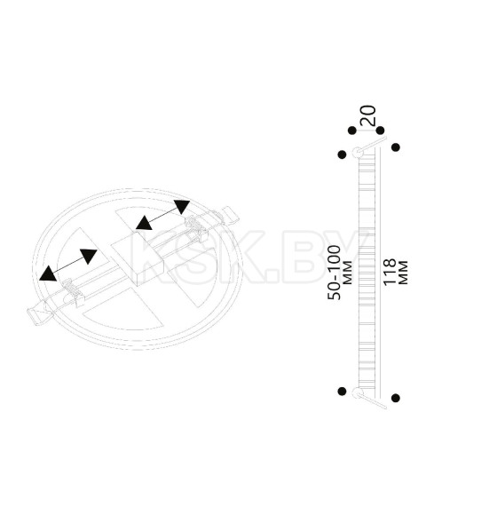 Светильник потолочный 9Вт Arte Lamp MESURA A7972PL-1WH (A7972PL-1WH) 