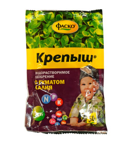 Удобрения водорастворимое Фаско Крепыш с гуматом калия, 50 г