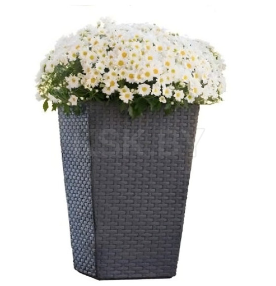 Кашпо Medium Rattan Planter 55л, графит (228974) 