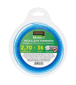 Леска ф2,7мм х 36м Бесшумная STARTUL GARDEN ST6063-27