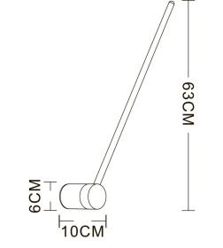 Светильник настенный Arte Lamp POLIS A2027AP-1PB