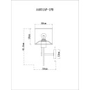 Светильник настенный Arte Lamp PROXIMA A4031AP-1PB (A4031AP-1PB) 