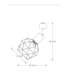 Светильник потолочный Arte Lamp SOSPIRO A6141PL-1BK