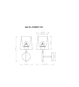 Светильник настенный Arte Lamp RODOS A2589AP-1SS