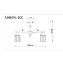 Светильник потолочный Arte Lamp SOPHIE A8067PL-5CC (A8067PL-5CC) 