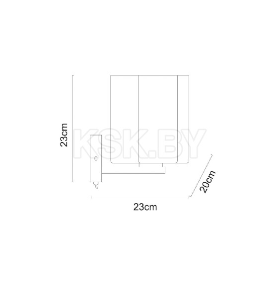 Светильник настенный Arte Lamp SERENATA A3479AP-1CC (A3479AP-1CC) 