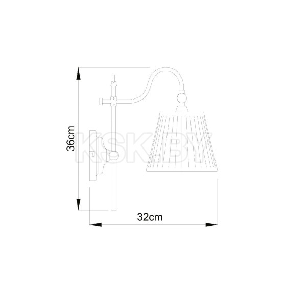 Светильник настенный Arte Lamp SEVILLE A1509AP-1PB (A1509AP-1PB) 