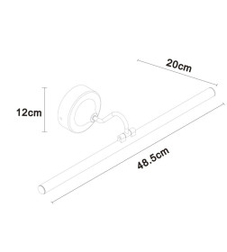 Светильник настенный Arte Lamp SOL A7908AP-1BK