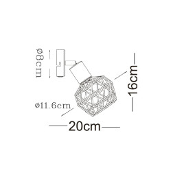 Светильник настенный Arte Lamp SOSPIRO A6141AP-1WH