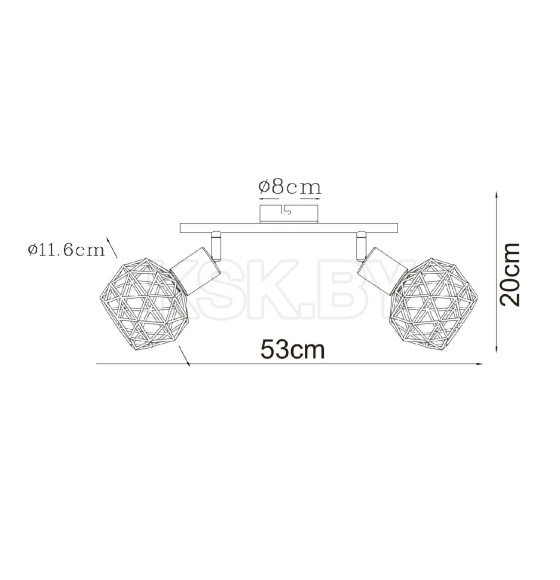 Светильник настенный Arte Lamp SOSPIRO A6141AP-2WH (A6141AP-2WH) 