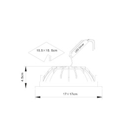 Светильник потолочный Arte Lamp RIFLESSIONE A7416PL-1WH