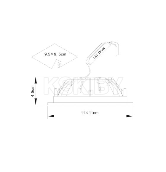 Светильник потолочный Arte Lamp RIFLESSIONE A7408PL-1WH (A7408PL-1WH) 