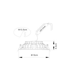 Светильник потолочный Arte Lamp RIFLESSIONE A7012PL-1WH