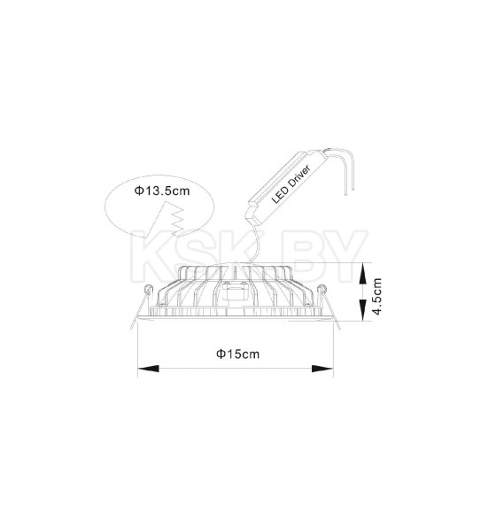 Светильник потолочный Arte Lamp RIFLESSIONE A7012PL-1WH (A7012PL-1WH) 