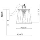 Светильник настенный Arte Lamp TALITHA A4047AP-1CC (A4047AP-1CC) 