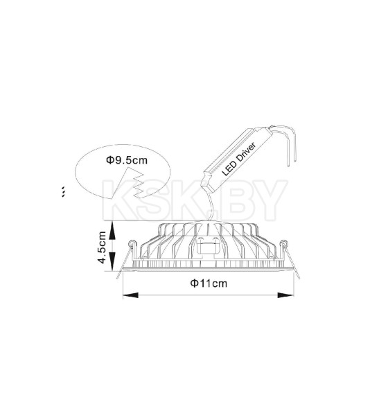 Светильник потолочный Arte Lamp RIFLESSIONE A7008PL-1WH (A7008PL-1WH) 