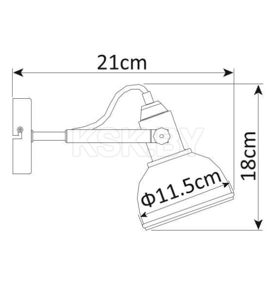 Светильник настенный Arte Lamp MARTIN A5213AP-1BR (A5213AP-1BR) 