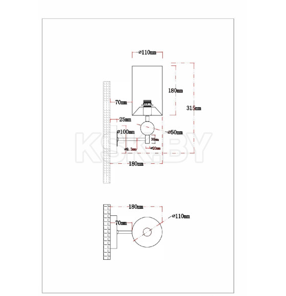 Светильник настенный Arte Lamp MATAR A4027AP-1PB (A4027AP-1PB) 