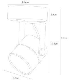 Светильник настенный Arte Lamp MIZAR A1311AP-1BK  GU10