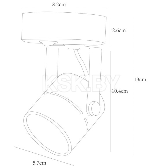 Светильник настенный Arte Lamp MIZAR A1311AP-1BK  GU10 (A1311AP-1BK) 