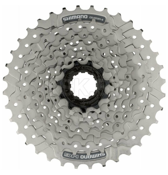 Кассета Shimano, HG201, 9ск, 11-34  серебритсый (5166) 