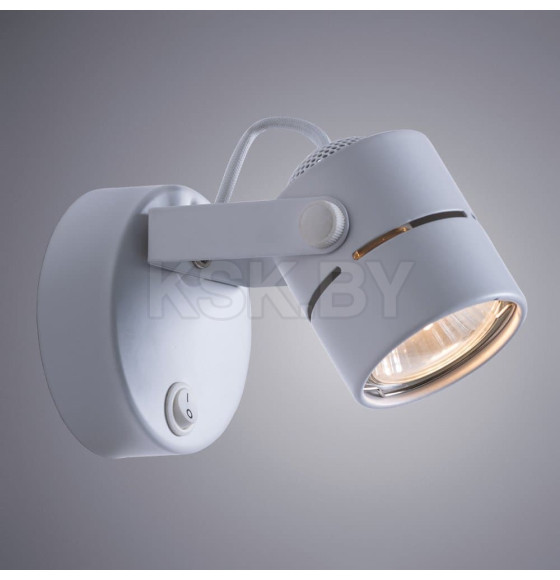 Светильник настенный Arte Lamp MIZAR A1311AP-1WH GU10 (A1311AP-1WH) 