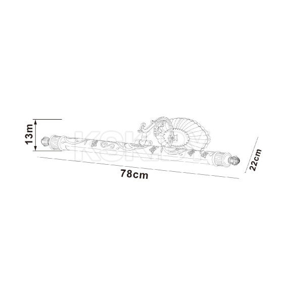Светильник настенный Arte Lamp NAPOLI A6312AP-1AB (A6312AP-1AB) 