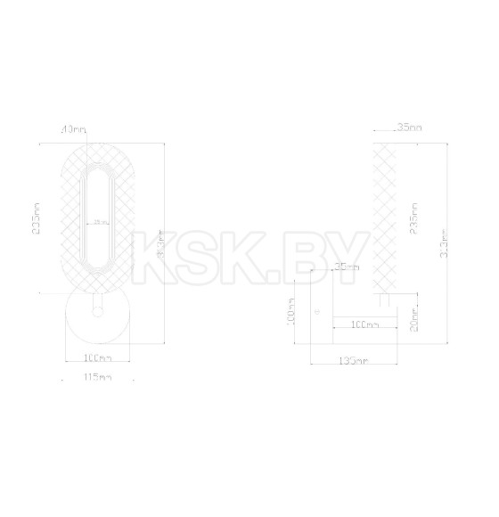 Светильник настенный Arte Lamp OVALE A2489AP-1GO (A2489AP-1GO) 