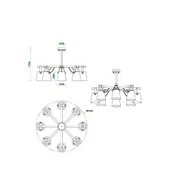 Светильник потолочный Arte Lamp THOMAS A7032PL-8WH