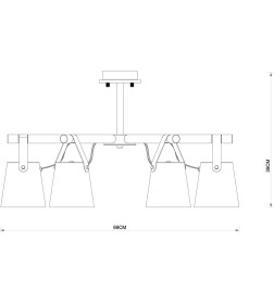 Светильник потолочный Arte Lamp THOMAS A7032PL-6BK