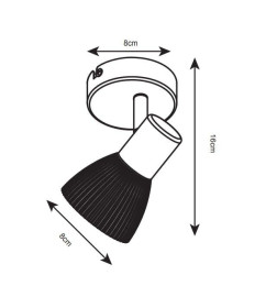 Светильник настенный Arte Lamp PARRY A5062AP-1AB