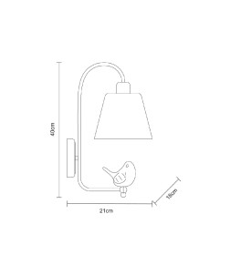 Светильник настенный Arte Lamp PASSERO A4289AP-1WH